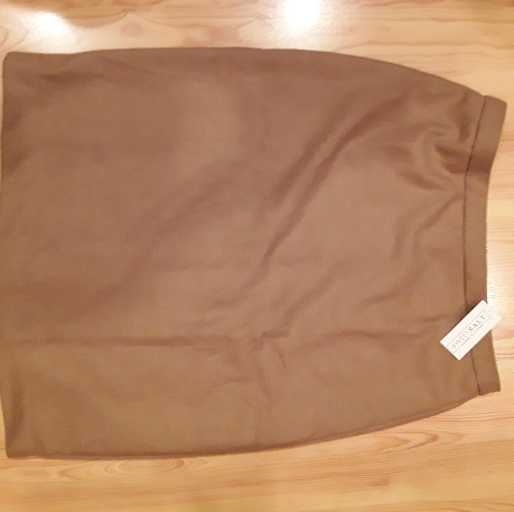 Khaki Pencil Skirt / Sweet Salt Clothing Modest